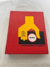 Vintage Kodak Photographic Notebook Red Binder w/ Inserts Guides  Glossary AA-9