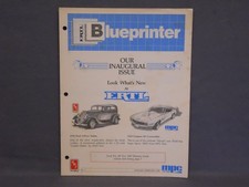 Vintage ERTL Blueprinter Newsletter - INAUGURAL ISSUE - Jan./Feb. 1987- Used.