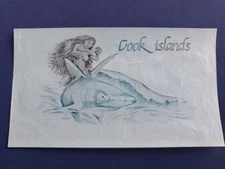 Test Note Cook Islands SHARK TURTLE Rare Sign EF- UNC 
