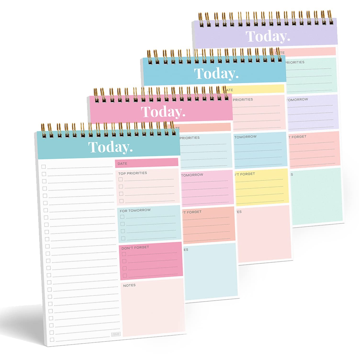 Task Planner Notepad, Weekly Organizer, Wish List Section, 4