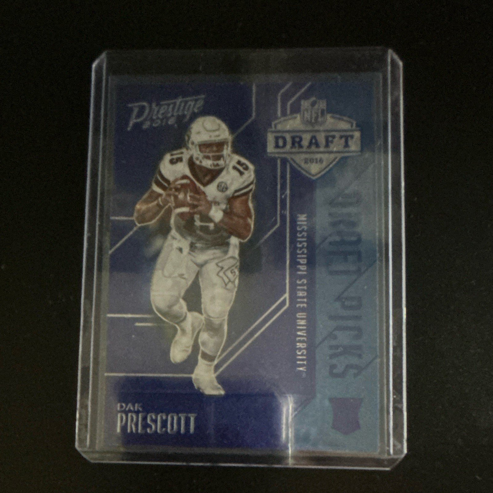 Dak Prescott Panini Prestige Draft Picks Blue #3 Base