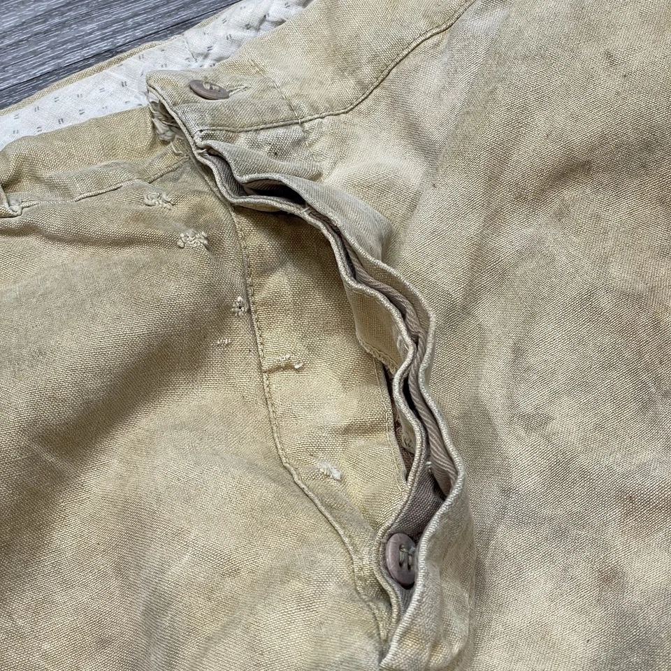 Vintage 1920s Canvas Hunting Pants Workwear Mens 36 x 30 Distressed Thrashed - Image 4 of 4