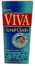 Scott Viva Scrub Cloths, Multiple Use Cloths, 12 ct (Vintage 1995)