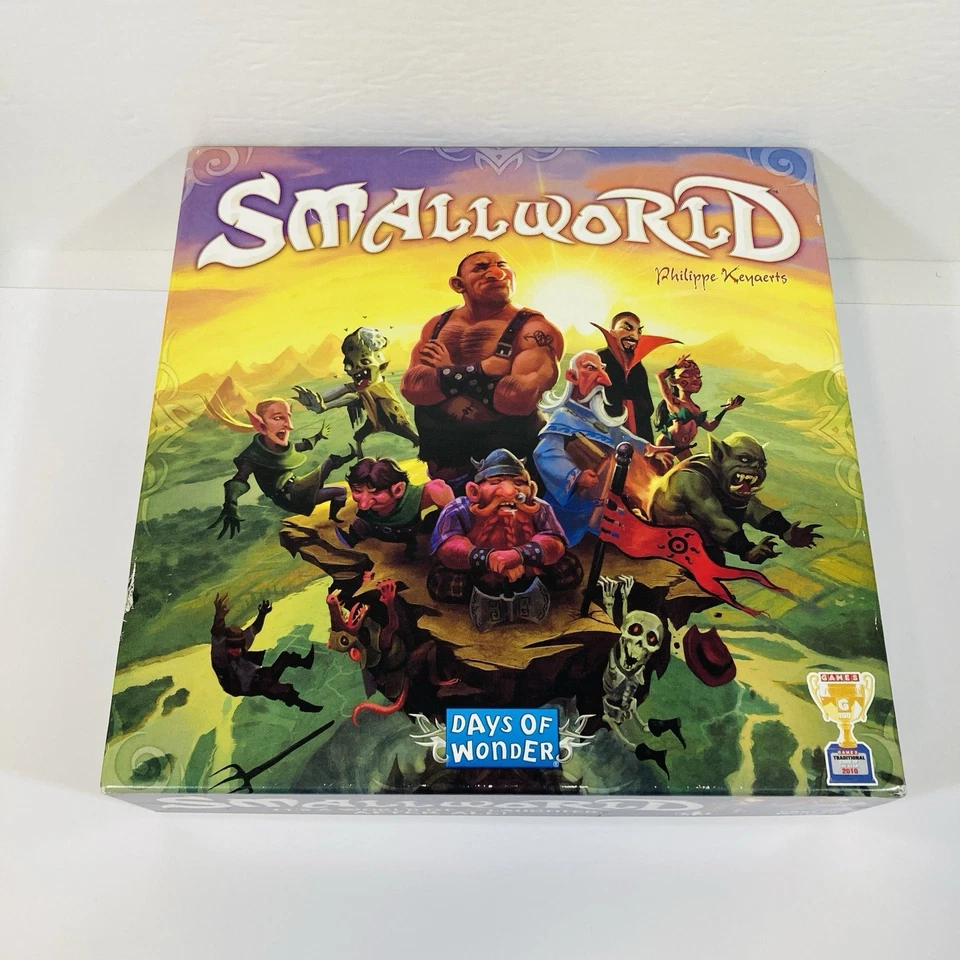 Complete SMALL WORLD BOARD GAME with BE NOT AFRAID EXPANSION *light box damage* - Image 2 of 4