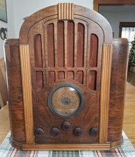 Vintage 1930's RCA Victor Model 143 Tube Radio Antique Tombstone Superheterodyne