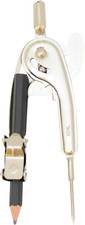 Nickel-Plated Ball Bearing Compass with Pencil, Professional Style, Back-To-Scho