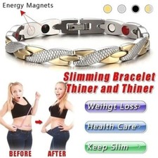 Weight Loss Magnetic Healing Therapy Bracelet Health Pain Relief Womens