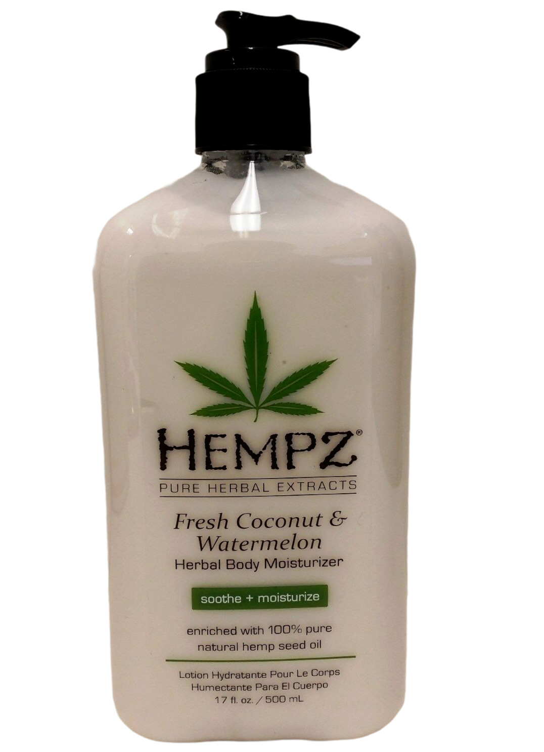 Hempz Lotion Herbal Body moisturizer - Fresh Coconut & Watermelon - 17 fl. oz