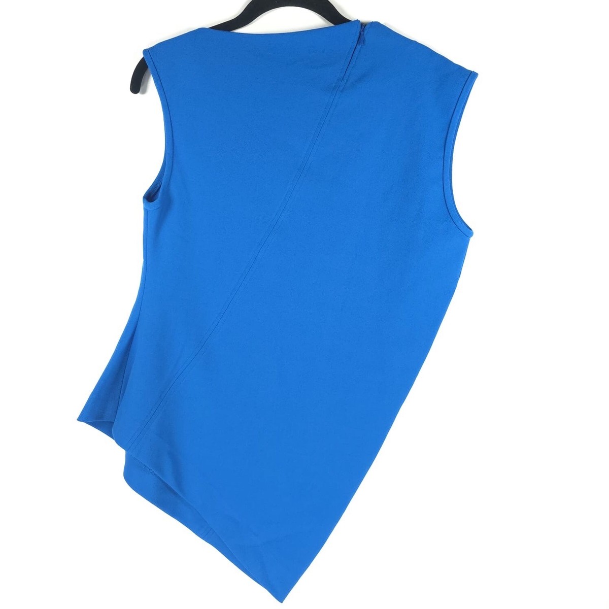 NWOT ZARA Curved Hem Asymmetric Sleeveless Knit Top Royal NWOT ZARA Curved Hem Asymmetric Sleeveless Knit Top Royal