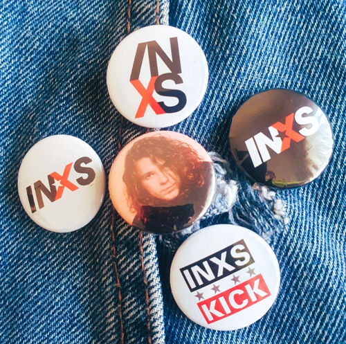 INXS Badge Button Set 25mm 1" Pins Pinback 80s Kick Michael Hutchence - Picture 6 of 10