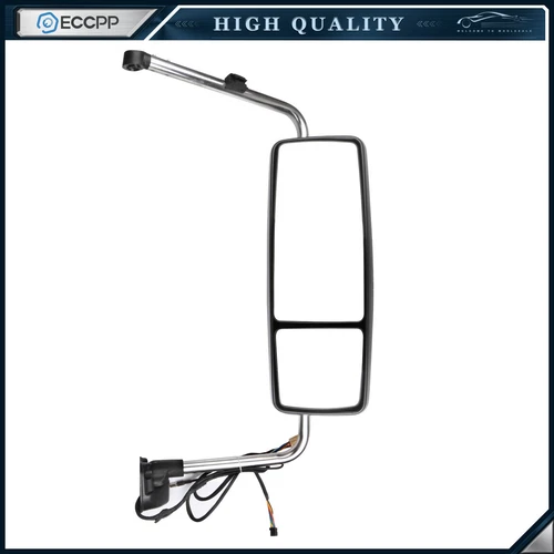 For 2002-2018 International Prostar Chrome Door Mirror Complete Passenger Side