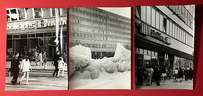 3 x Original Large Photo Dresden House of the Book Ernst-Thälmann Strasse (F15345