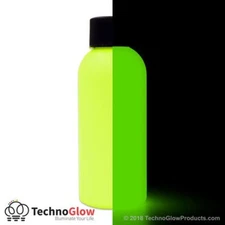 Glow in the Dark Paint, Bright Neon Yellow - UV Reactive Luminescent Paint