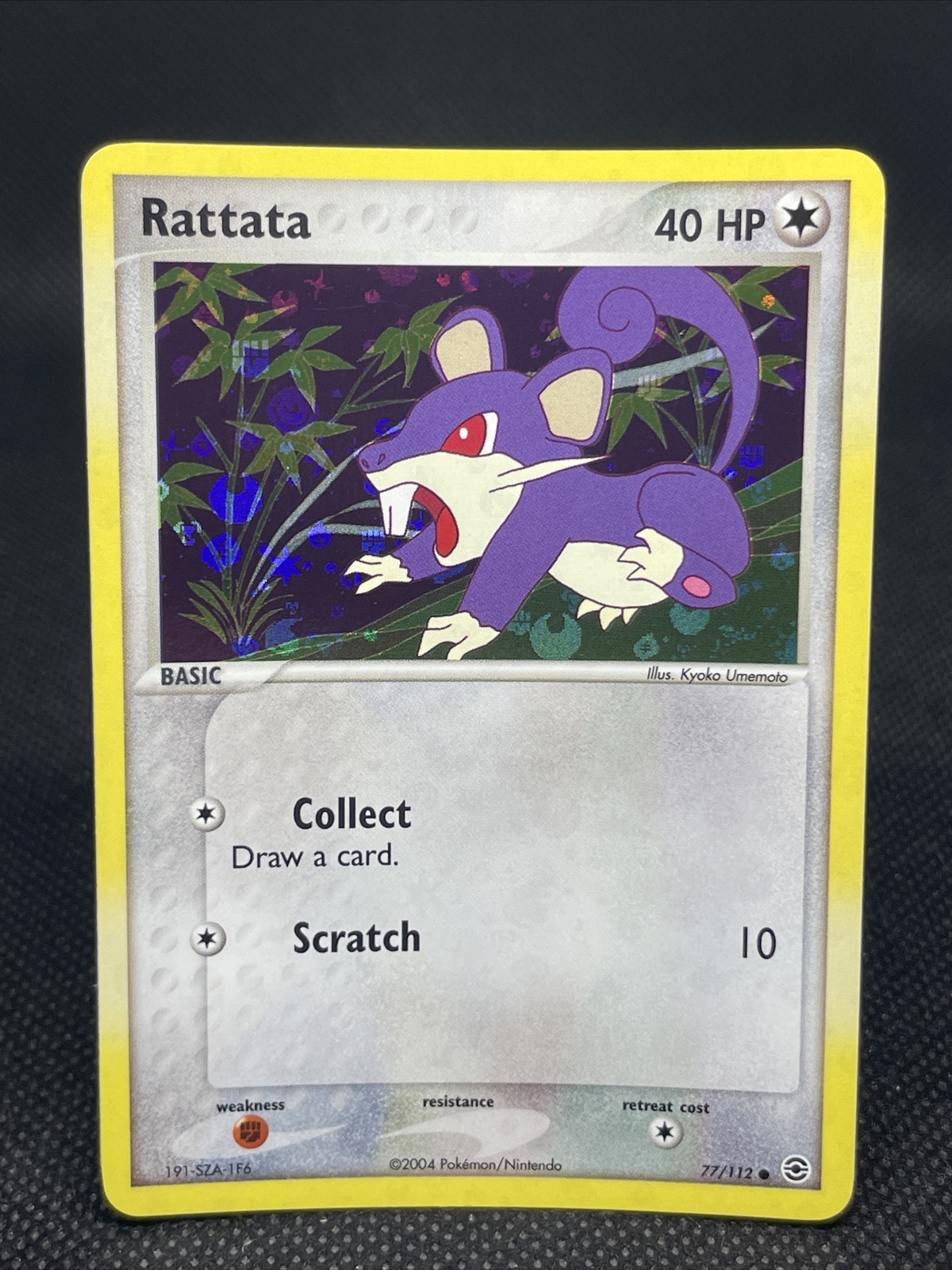 2004 Pokemon EX FireRed & LeafGreen Rattata Reverse Holo 77/112 Near Mint