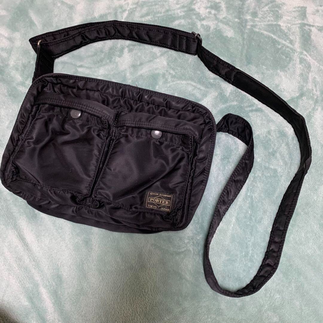 Yoshida Porter Tanker Waist Bag Shoulder bag black USED From Yoshida Porter Tanker Waist Bag Shoulder bag black USED From