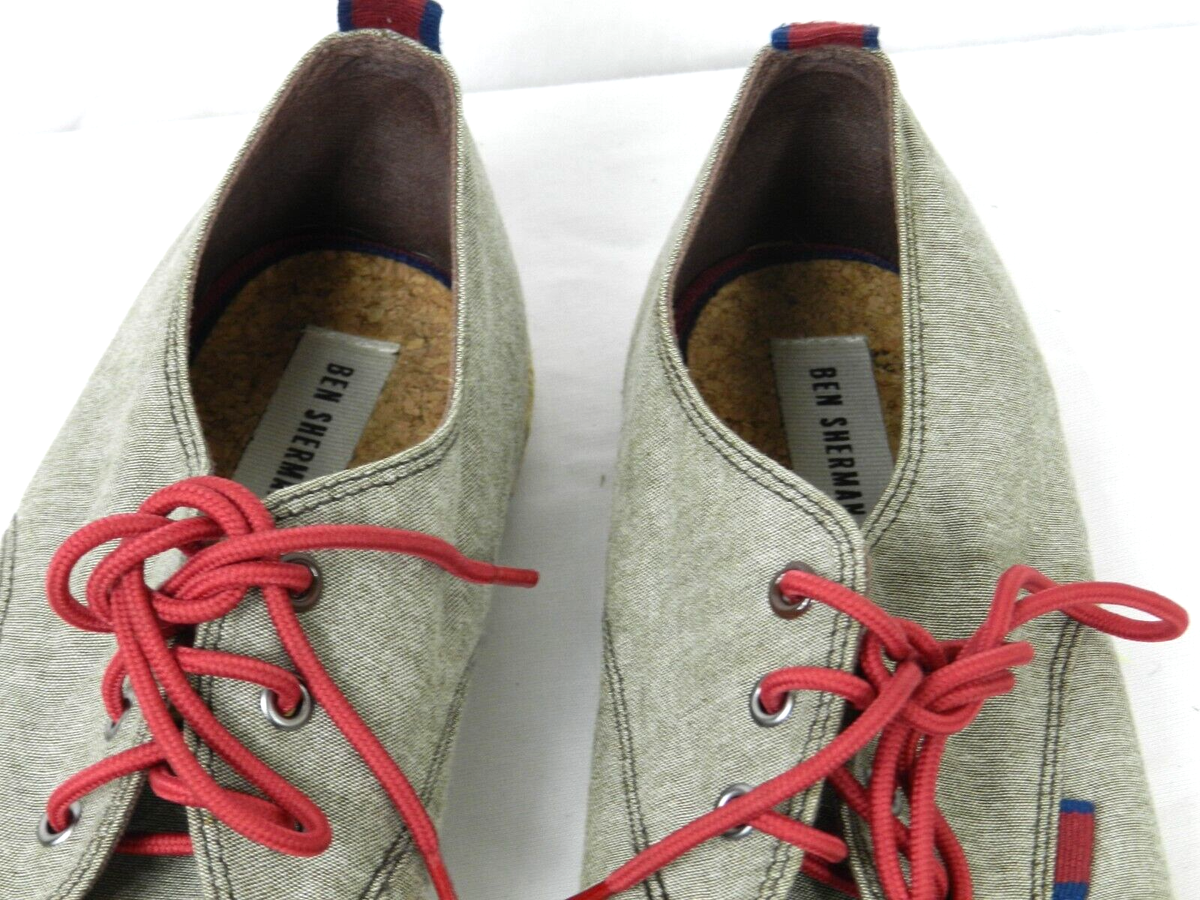 Ben Sherman Gray Canvas Loafers Shoes Men Size 13 | eBay