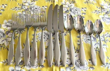 Oneida HEAVY DUTY Stainless Flatware COMET 12 Piece Set (2 Place Settings) +