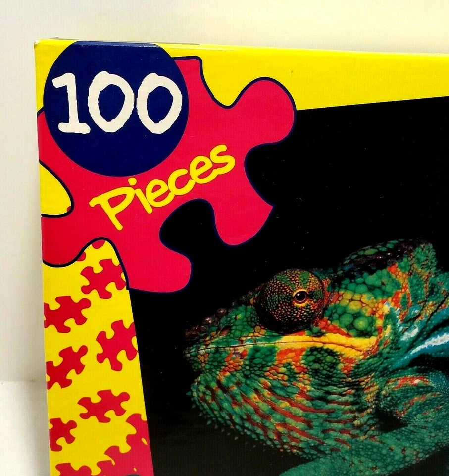 VTG 1997 Hoyle for Kids Panther Chameleon 100 Pc Puzzle New 10 X 13" Fast Ship - Image 3 of 4