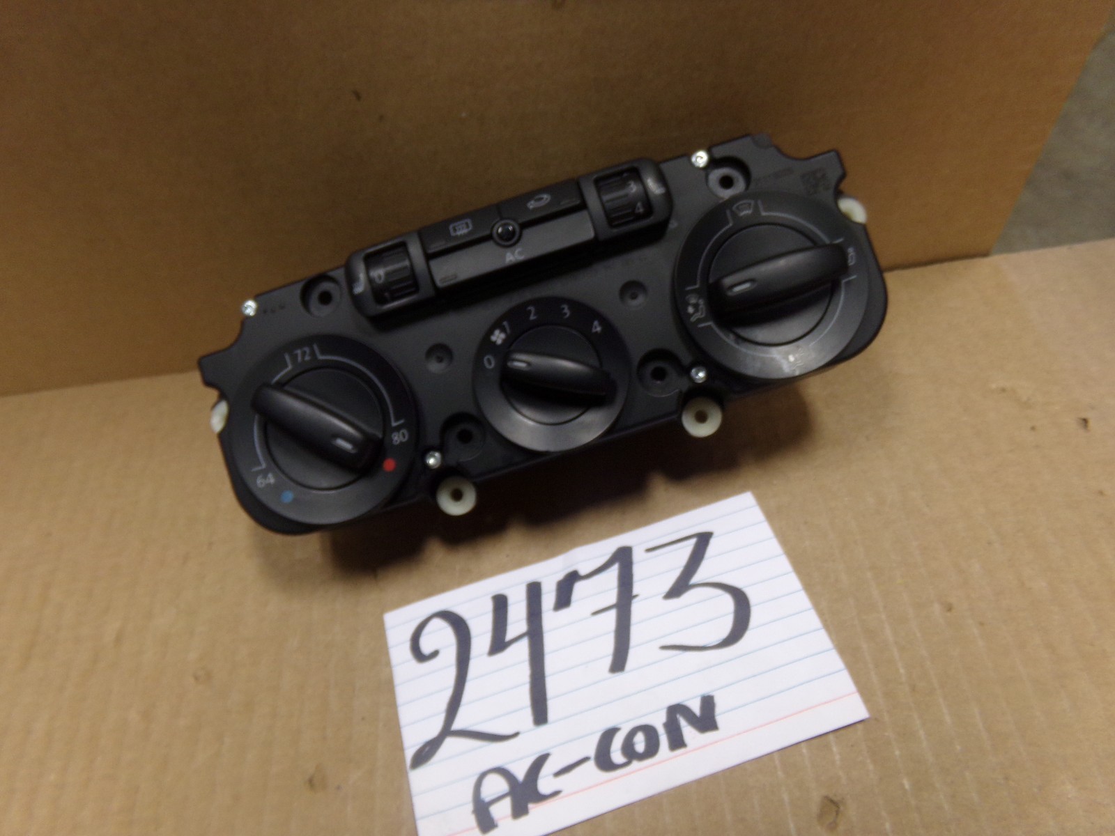 06 07 08 09 10 Volkswagen Jetta AC and Heater Control Used Stock #2473-AC 