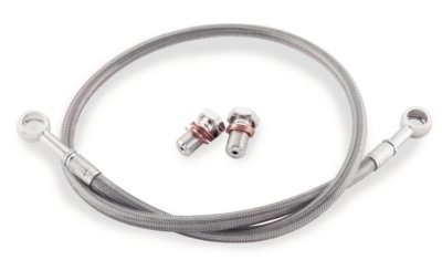 CUSTOM +8'' EXTENDED HONDA 2003-09 VTX 1300 S / C GBRAKES FRONT BRAKE LINE KIT