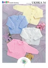 UKHKA 34 Sweaters & Cardigans Knitting Pattern In DK 16-24" (41-61 cm)