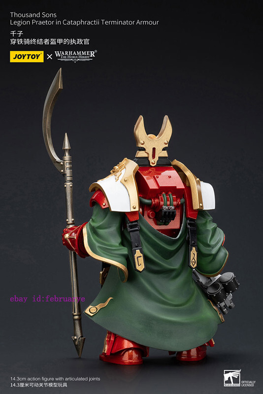 JOYTOY Warhammer 40,000 1/18 Action Figure Sons of Horus Legion Praetor in Cataphractii Terminator Armour Collection Model Birthday Gifts