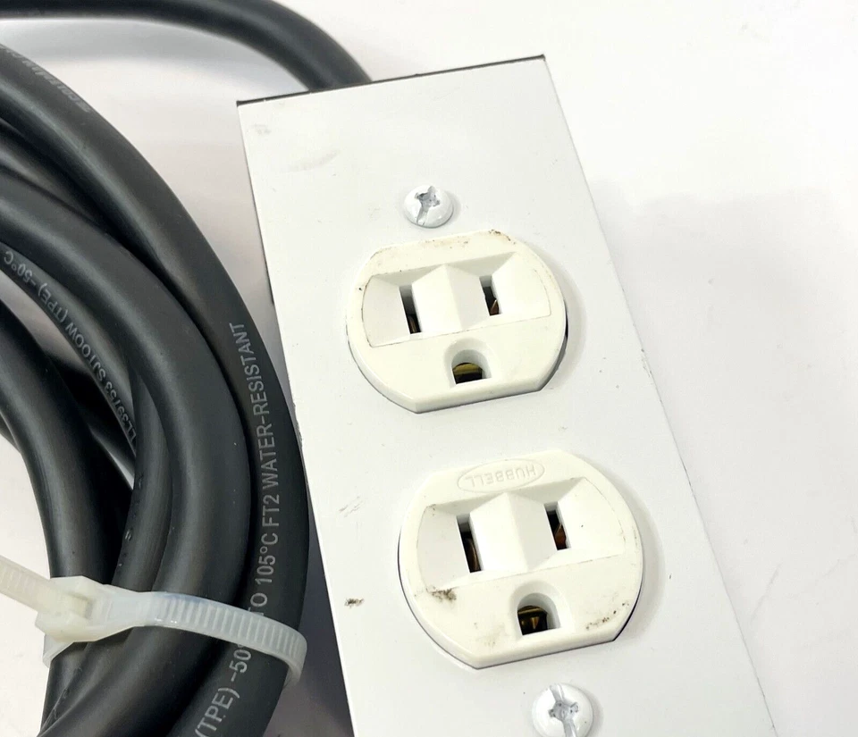 HUBBELL PDT10D2IG2WM Relocatable Power Tap 15A 125VAC USA - Image 4 of 4