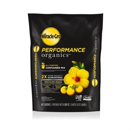 Miracle-Gro Performance Organics Organic All Purpose Potting Mix 6 qt (8-Pack) - Picture 2 of 3