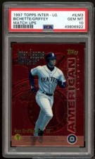 Dante Bichette / Ken Griffey Jr Card 1997 Topps Inter League Match Ups #3 PSA 10
