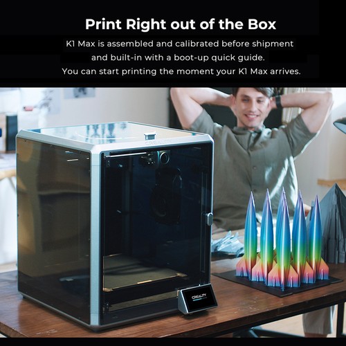 Creality K1 Max 3D Printer w/ Dual Hands-free Auto Leveling Direct Extruder C3Z1 - Picture 8 of 12