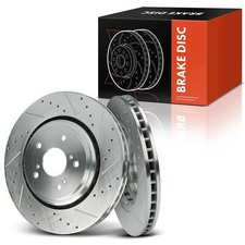 2Pcs 320mm Front Side Drilled Brake Rotors for Acura MDX 2014-2016 TLX 2015-2020