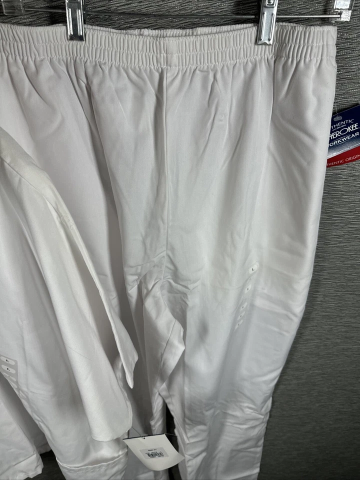 Juego Exfoliante Cherokee Workwear Talla L Blanco Missy Fit Nuevo Con Etiquetas Estilo 4001 y 4700 Foto 4 de 4