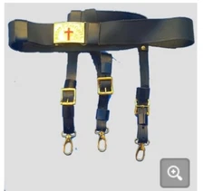 Knight Templar Belt, KNIGHTS TEMPLAR Sword Belt & Buckle, York Rite Belts