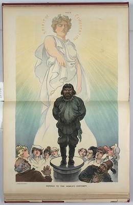 Exposed,world's contempt,Uncle Sam,John Bull,civilization,manners,Keppler,1903