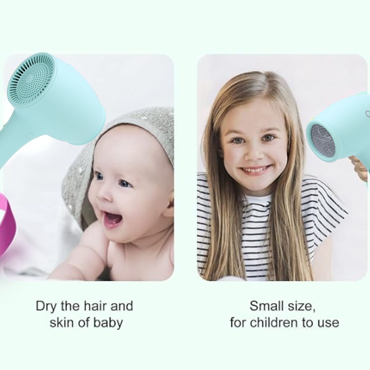 Kids Hairdryer Modes Speeds Constant Temperature Overheat