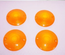 4 Orange Turn Signal Light Cover Lens Harley Road King Touring Classic OEM