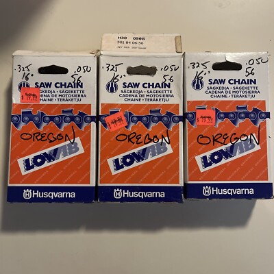 3 Pack Oregon 16  Saw Chain H30 056G Husqvarna Homelite .325 .050 56 Drive Links