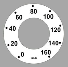 Tacho Aufkleber passend für Chevrolet Fleetline Tachometer Sticker Fleetmaster