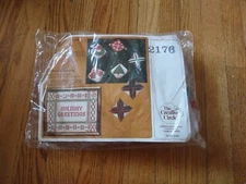 The Creative Circle Plastic Canvas Kit 2176 Bells And Tree New