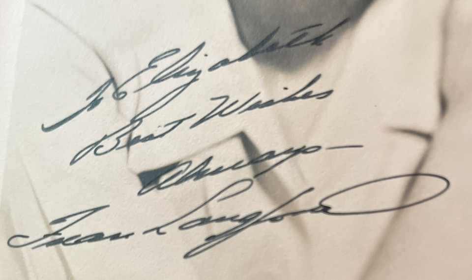 Hand Signed 5x7 Picture Actress Frances Langford W/Original Envelope