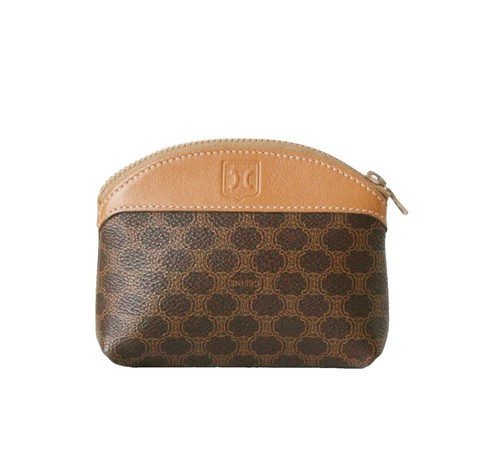 HERMES Bastia Coin Purse W Stamp Veau Epsom Light Brown Coin Case