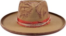 Vintage Wide Brim Fedora Hats for Mens Women 100 Wool Felt Panama Rancher Hat
