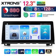 For BMW 7 Series F01 Android 14 Radio 12.3 2K Screen Qualcomm 680 8+128G CarPlay
