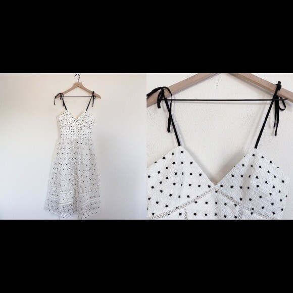 NWT Self Portrait Hibiscus Floral Guipure Midi Dress Size US4 (UK8) Runs Small | eBay NWT Self Portrait Hibiscus Floral Guipure Midi Dress Size US4 (UK8) Runs Small | eBay