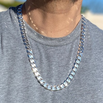 925 Sterling Silver Flat Cuban Link 
