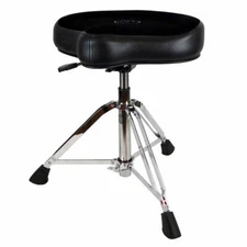 Roc N Soc Nitro Drum Throne With Black Velour Saddle Seat Top Pneumatic