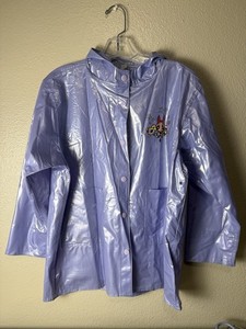 Vintage Powerpuff Girls Rain Jacket Child Size 10/12 L Power Puff Coat EXCELLENT