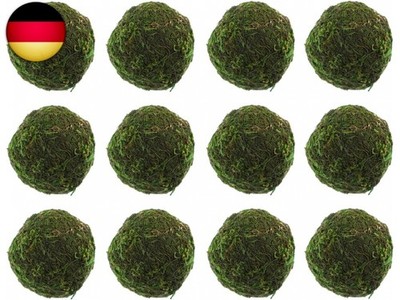 HOMSFOU 12Er Set Getrocknete Mooskugeln Grüne Dekorative Moosbälle Konserviert F