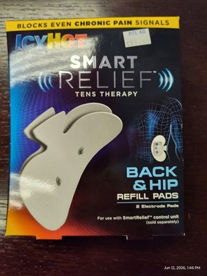 2 Icy Hot Smart Relief BACK & HIP 2 Refill Pads 10/2019 NEW SEALED Tens Therapy