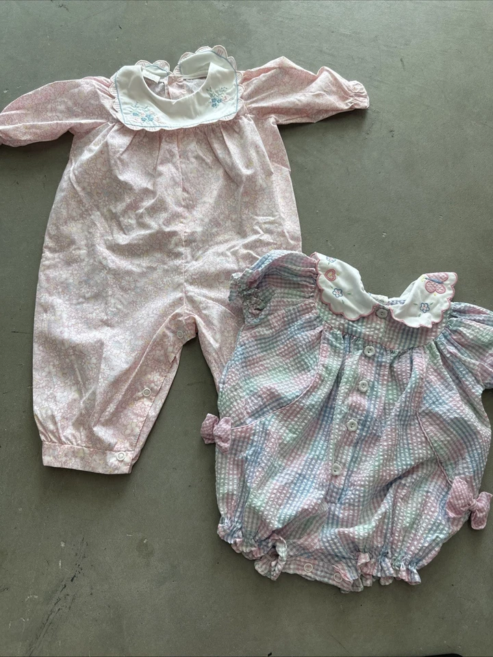 转售器捆绑包复古 Y2K 婴儿学步女孩连衫裤和连体裤 23 件 — 第 3/4 张图片